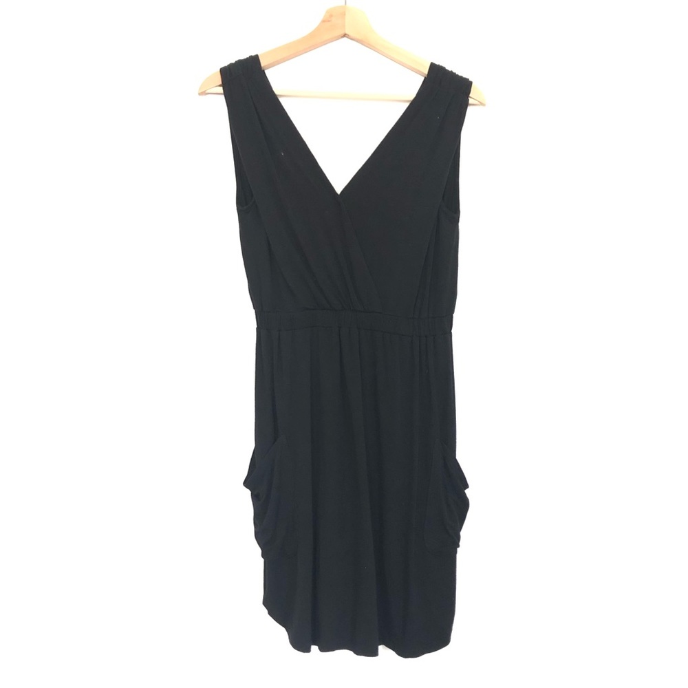 Michael Stars Elegant Black Sleeveless Dress with Pockets